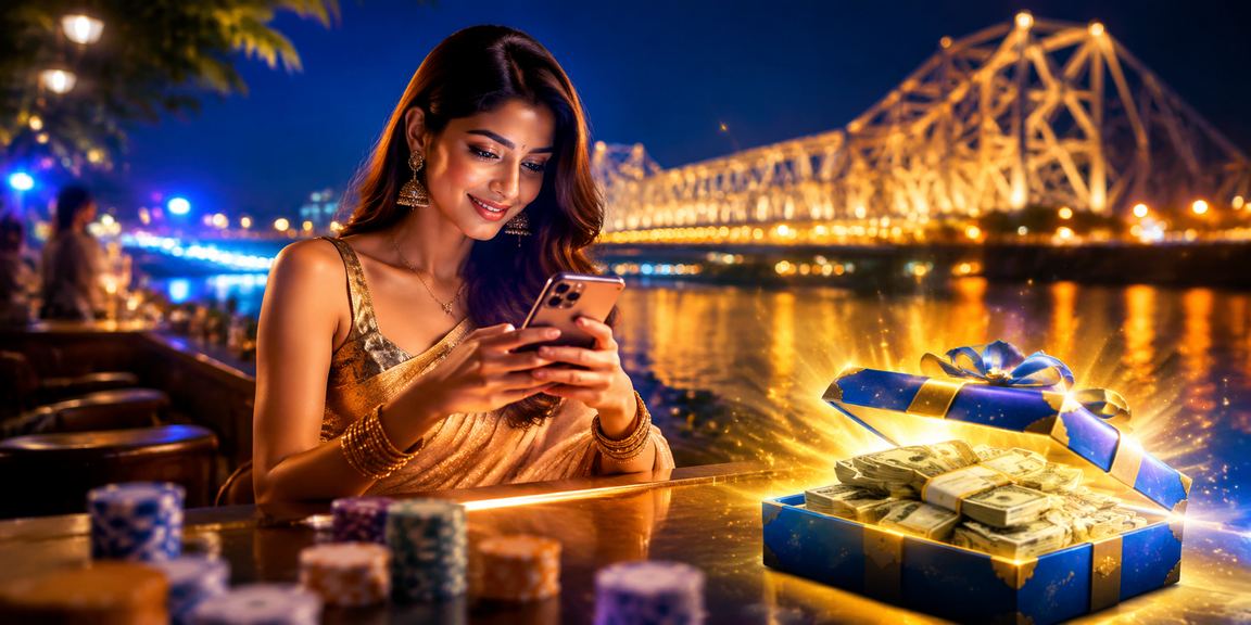 A player in Kolkata enjoying the mobile casino experience on tn45